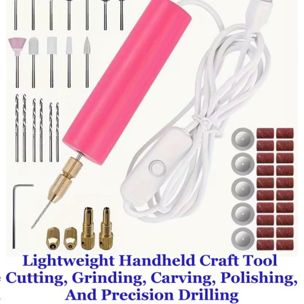 Lightweight Handheld Craft Tool for Cutting, Grinding, Carving, Polishing  USB